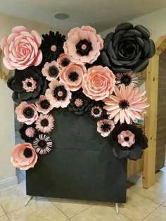گلهای کاغذی برای پنل  آتلیه عکاسی و تولد سفارش از طریق تل
