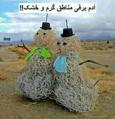 آدم برفی مناطق گرمسیر