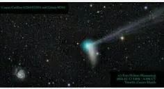 دنباله‌دار کاتالینا  در ۱۷ ژانویه به نزدیک‌ترین فاصله از 