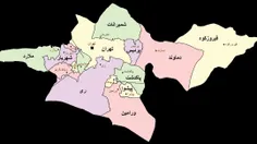 نقشه استان تهران 