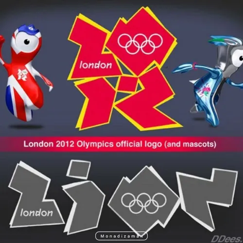 ✖️ نوشته ی پنهان در لوگوی المپیک لندن ۲۰۱۲