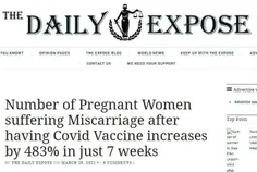 🔴 افزایش 483% درصدی سقط جنین پس از تزریق واکسن کرونا طی 7