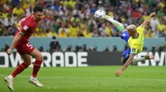 گل قیچی برگردان و فراموش نشدنی ریچارلیسون برای برزیل مقابل صربستان در جام جهانی 2022