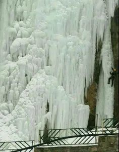 آبشار یخی میگون، جاده شمشک 