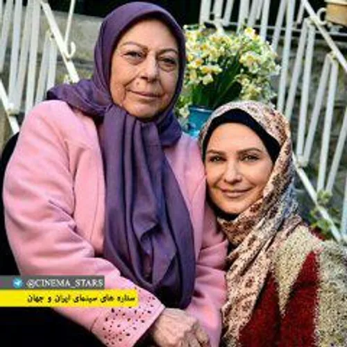 ثریاقاسمی و لعیازنگنه در سریال پشت بام تهران