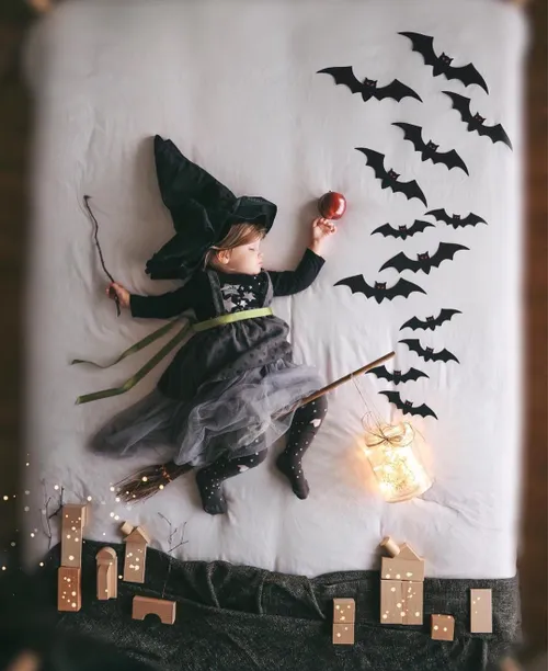 خلاقیت هنر عکاسی کودکان خانواده هالووین