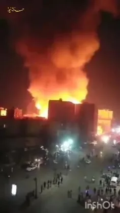 آتش سوزی بزرگ در قاهره، پایتخت مصر، استودیوی ۸۰ساله الاهر