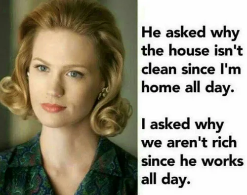 ‎شوهرم گفت چرا خونه تمیز نیست درحالیکه تمام روز خونه بودی