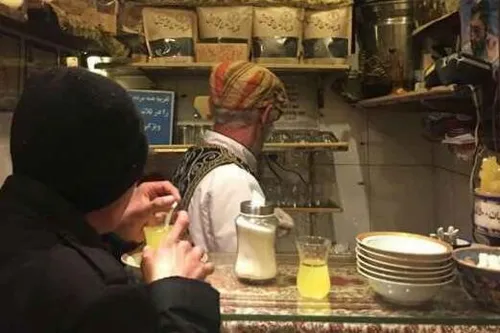 کوچکترین کافه دنیا، قهوه خانه "حاج علی درویش" در بازار بز