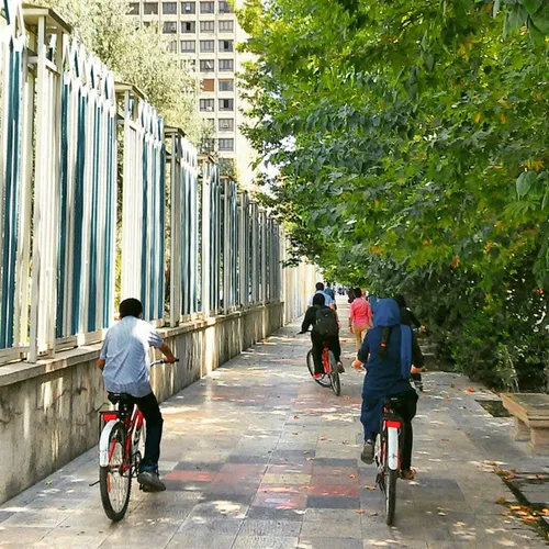 dailytehran picofiran bicycle sidewalk Tehran kids boy gi