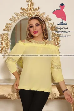 شومیز سر شونه خالی زنانه کد 7407 - خاص باش مارکت