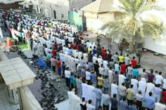 نماز #عید_فطر در #بحرین توسط مردم و محافظان مردمی منزل #ش