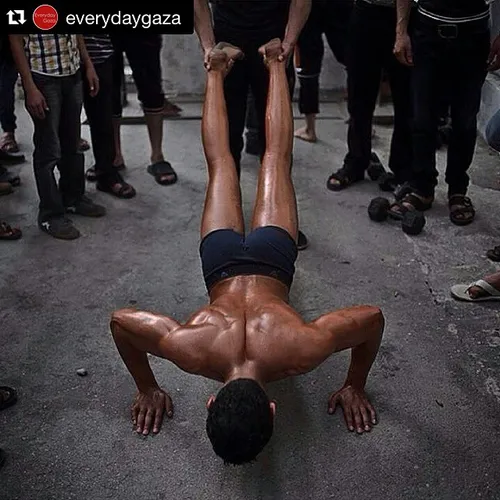 followfriday repost from @everydaygaza: Bodybuilding show