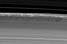 تصویر زیبا و استثنایی فضاپیمای کاسینی از حلقه B سیاره زحل