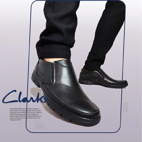 🔸 کفش مجلسی مشکی مردانه Clarks مدل 1400