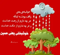 خوشبختی یعنی همین