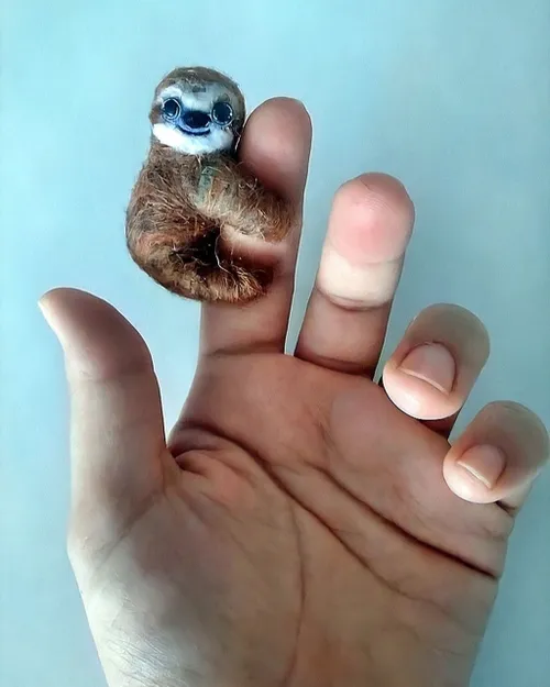 عروسک انگشتی خرس تنبل