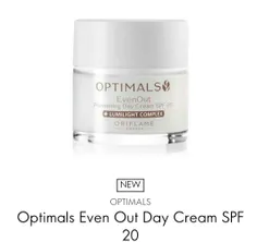 Optimals Even Out  replenishing Day Cream SPF20 