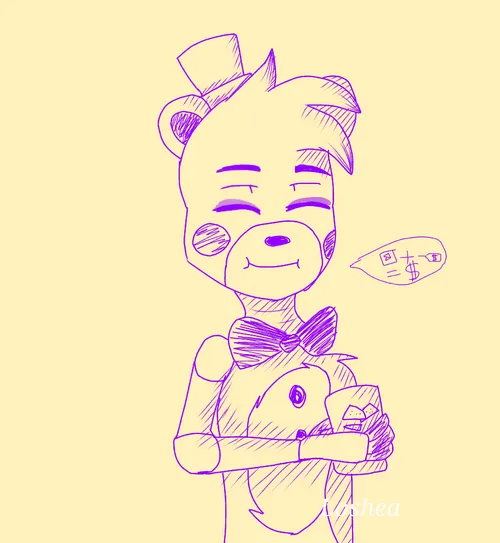 هلپی به چیپس هم رحم نداره هنر نقاشی آرت فناف art fnaf