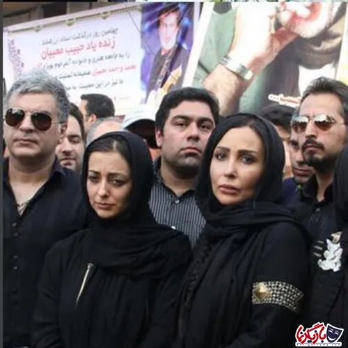 عکس های بازیگران در مراسم چهلم درگذشت حبیب مجبیان در روست