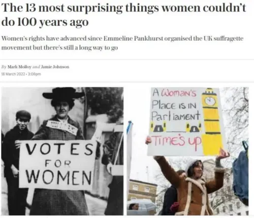 حقوق عجیب و غریب زنان انگلیسی در قرن گذشته