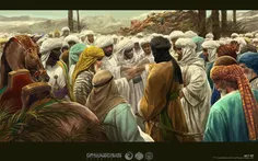 نقاشی عید غدیر اثر حسن روح الامین