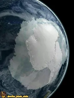 عکسی که ناسا انداخته و قطب جنوب و به تصویر کشیده