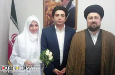 فرزاد حسنی با همسرش