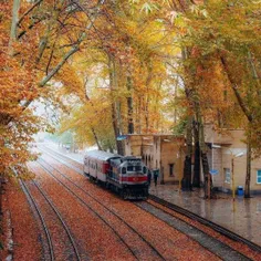 پاییز، ایستگاه راه‌آهن بیشه لرستان
#پاییز
#ایران_زیبا
