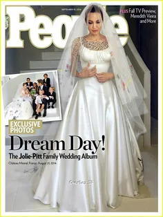 لباس عروسی  انجلینا جولی