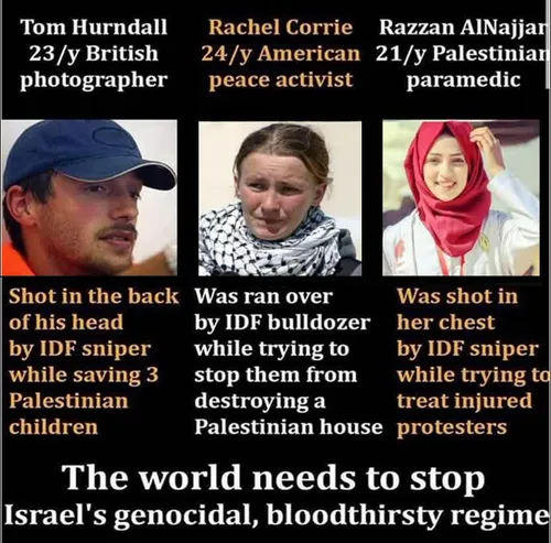 🔶 The World needs to Stop Israel's genocidal, bloodthirst