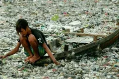 رودخانه سیناروم اندونزی،یکی از کثیف ترین رودخانه دنیا با 