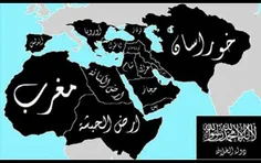 اينم از نقشه دولت اسلامي عراق و شام ( داعش )
