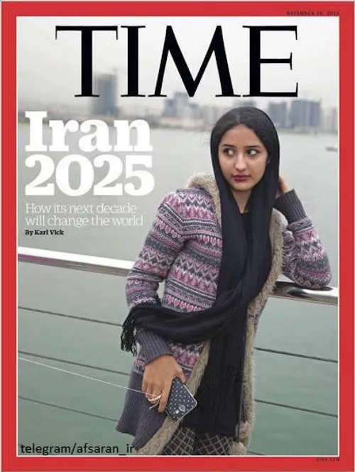 دختر ایرانی روی مجله تایم