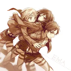 #E_M_A #attack_fan_art #アルミン #Eren #mikasa  #attack_on_ti