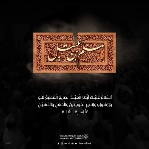 السلام علی سفیر الحسین...