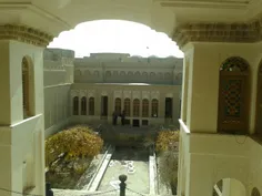 نمائی از  خانه قاجاری آقازاده در شهر ابرکوه