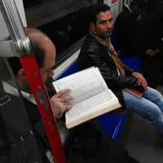 #dailytehran #reading #book #metro #subway #Tehran #Irani