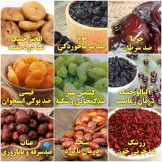 9 بیماری که میشود با 9 میوه خشک آن را درمان و یا از ابتلا