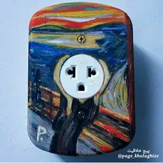 #نقاشی بر روی پریز برق با استفاده از لاک ناخن