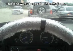 ابتکار جالب برای لحظات پر ترافیک :|