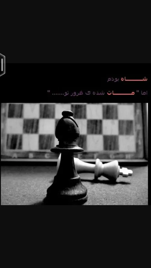 ای خوش ان روز که در صفحه شطرنج دلت شاه عشق بودم و با کیش 