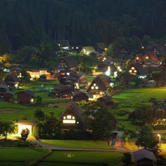 نمایی از روستای شیراکاوا در ژاپن
