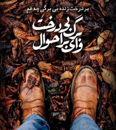 ببین که فصل بهارم چقدر پاییز است🍁
