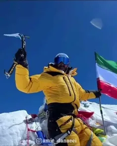 🔴کلیپ امیر دانایی، جوان‌ترین کوهنورد ایرانی، بعد از فتح ق