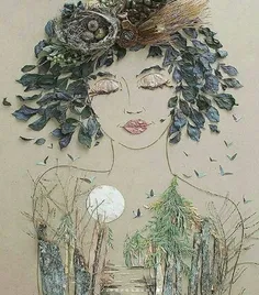 #خلاقیت دخترانه با گل و برگ های طبیعی 