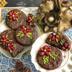 #بیسکوییت_شکلاتی 🍪  🍫 😋 