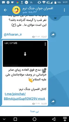 📽  مدح فوق العاده زیبای صابر خراسانی در وصف مولاجانمان عل