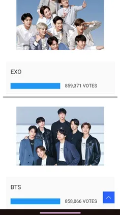 بچه ها خیلی عقبیم سریع برید تو گوگل سرچ کنیدBTS vs EXO و 