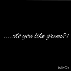 do you like green?! 🍀💚